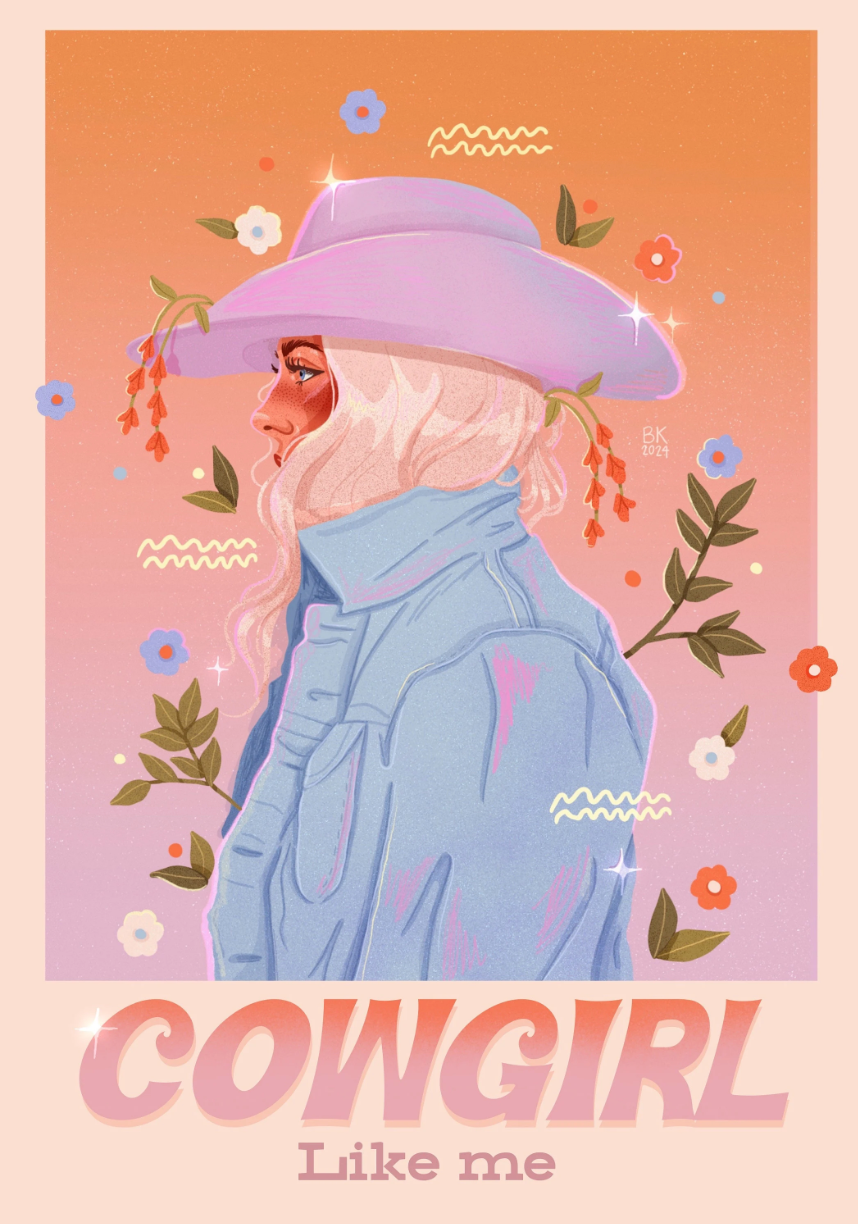 Cowgirl Like Me Gradient Print