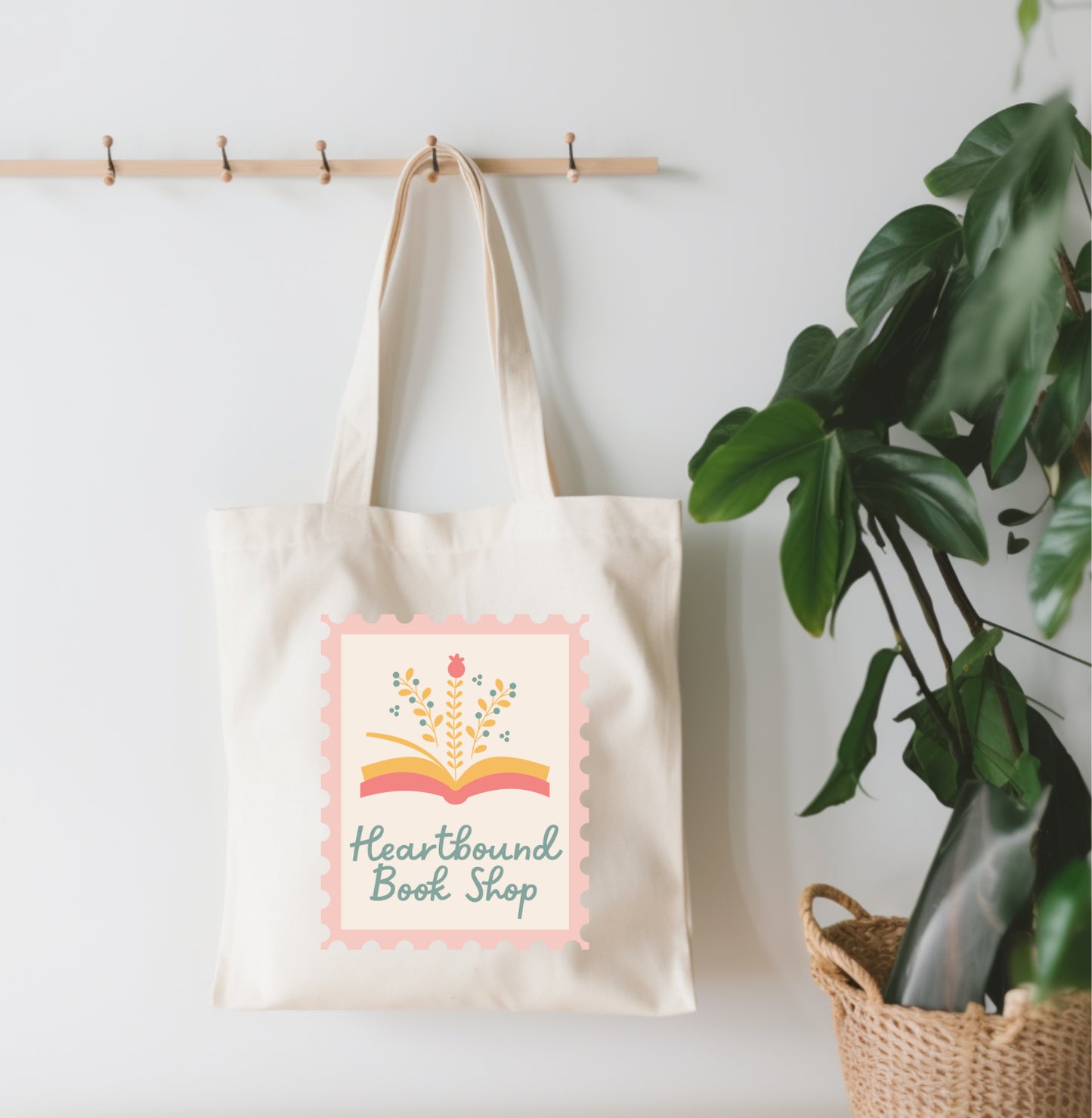 Heartbound Book Shop Small Canvas Tote Bag