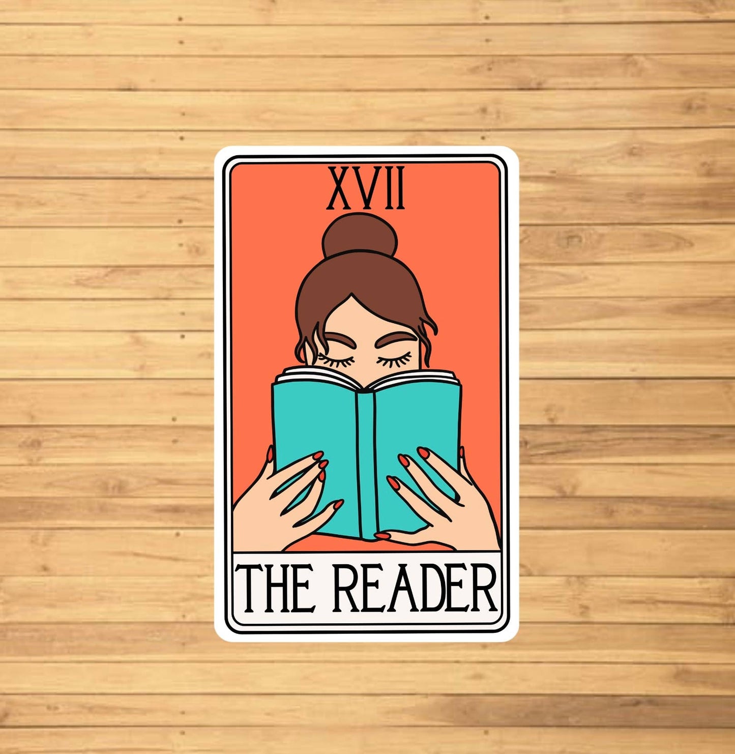 The Reader Tarot Card Sticker