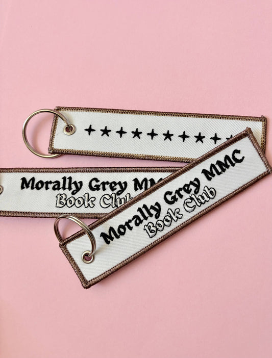 Morally Grey MMC 📖 Fabric Keychain / Pull Tag