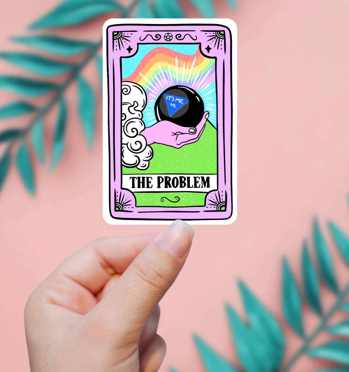 The Problem Tarot Card Sticker