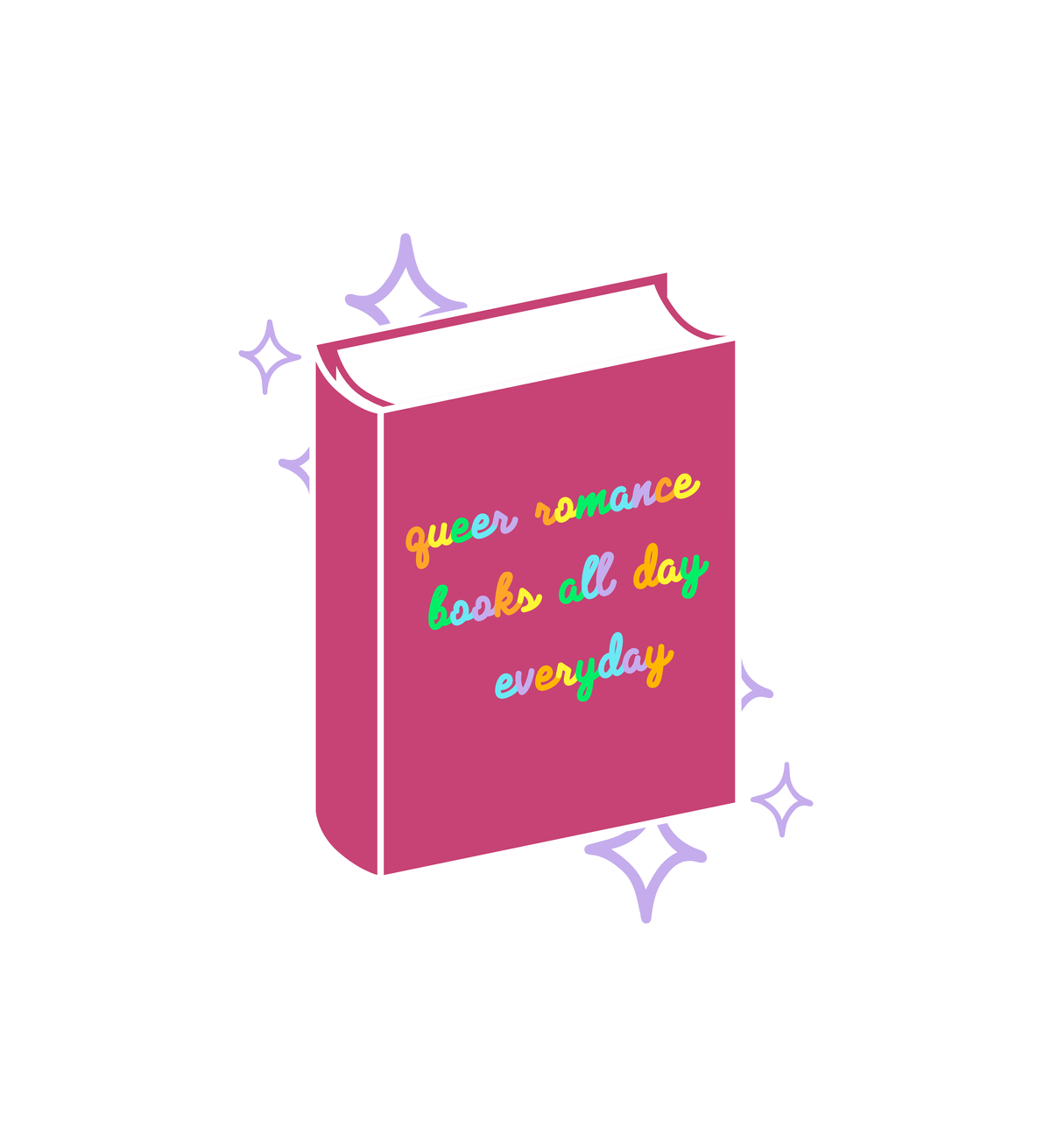 Queer Romance Books Sticker