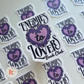 Enemies to lovers vinyl sticker, bookish stickers, reading