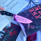 Don't Hate Me, Turns Me On - Pink Mirrored Knife Bookmark