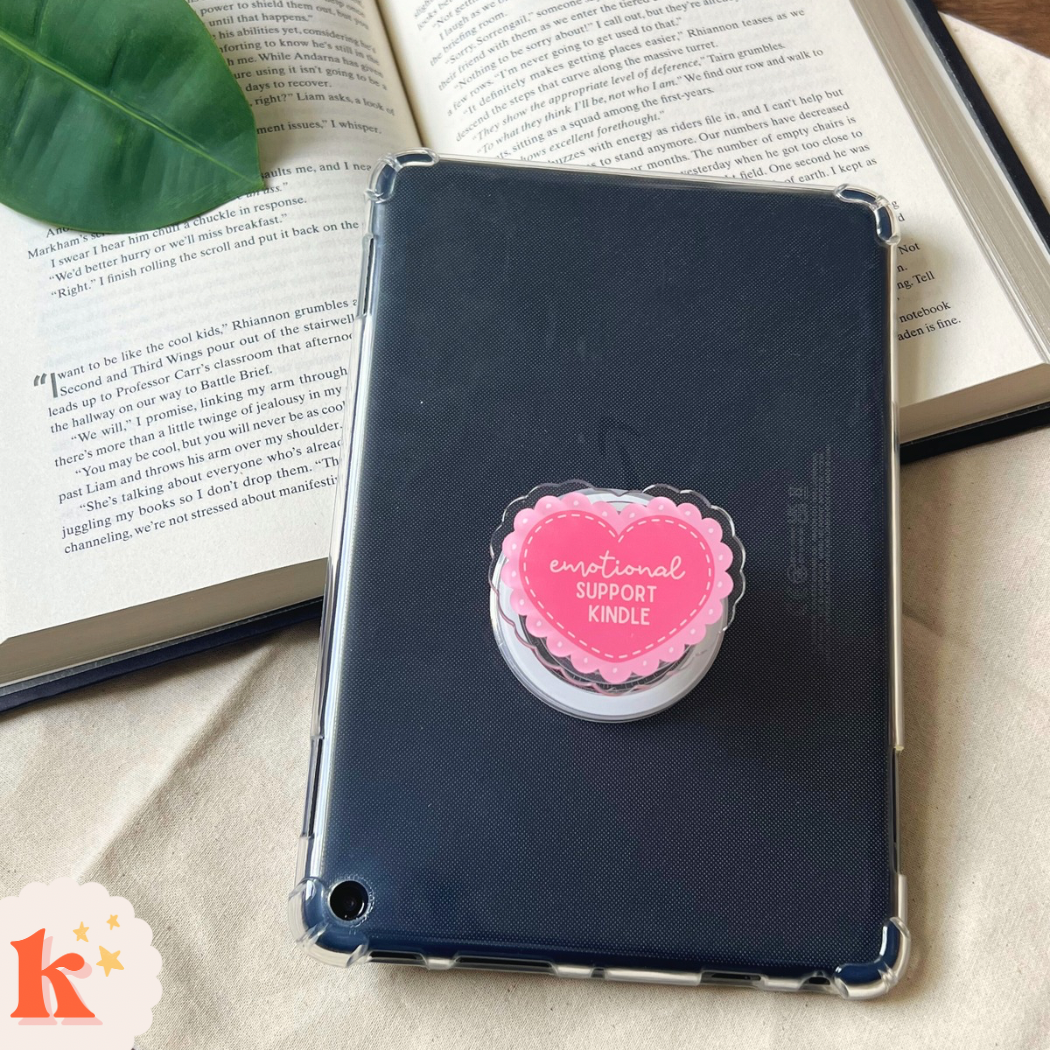 Emotional support kindle grip | coquette kindle grip | kobo 