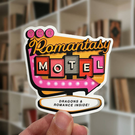 The Romantasy Motel Matte Bookish Sticker