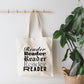 Reader Small Canvas Tote Bag