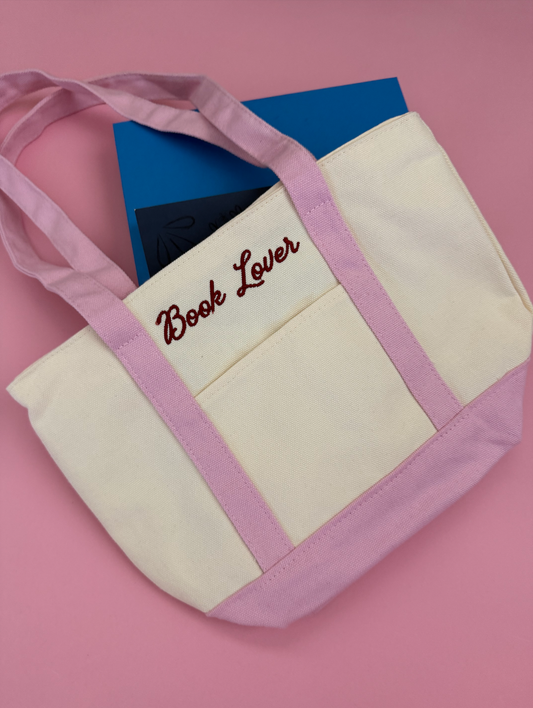Book Lover Mini Tote | Book Bag