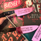 Don't Hate Me, Turns Me On - Pink Mirrored Knife Bookmark