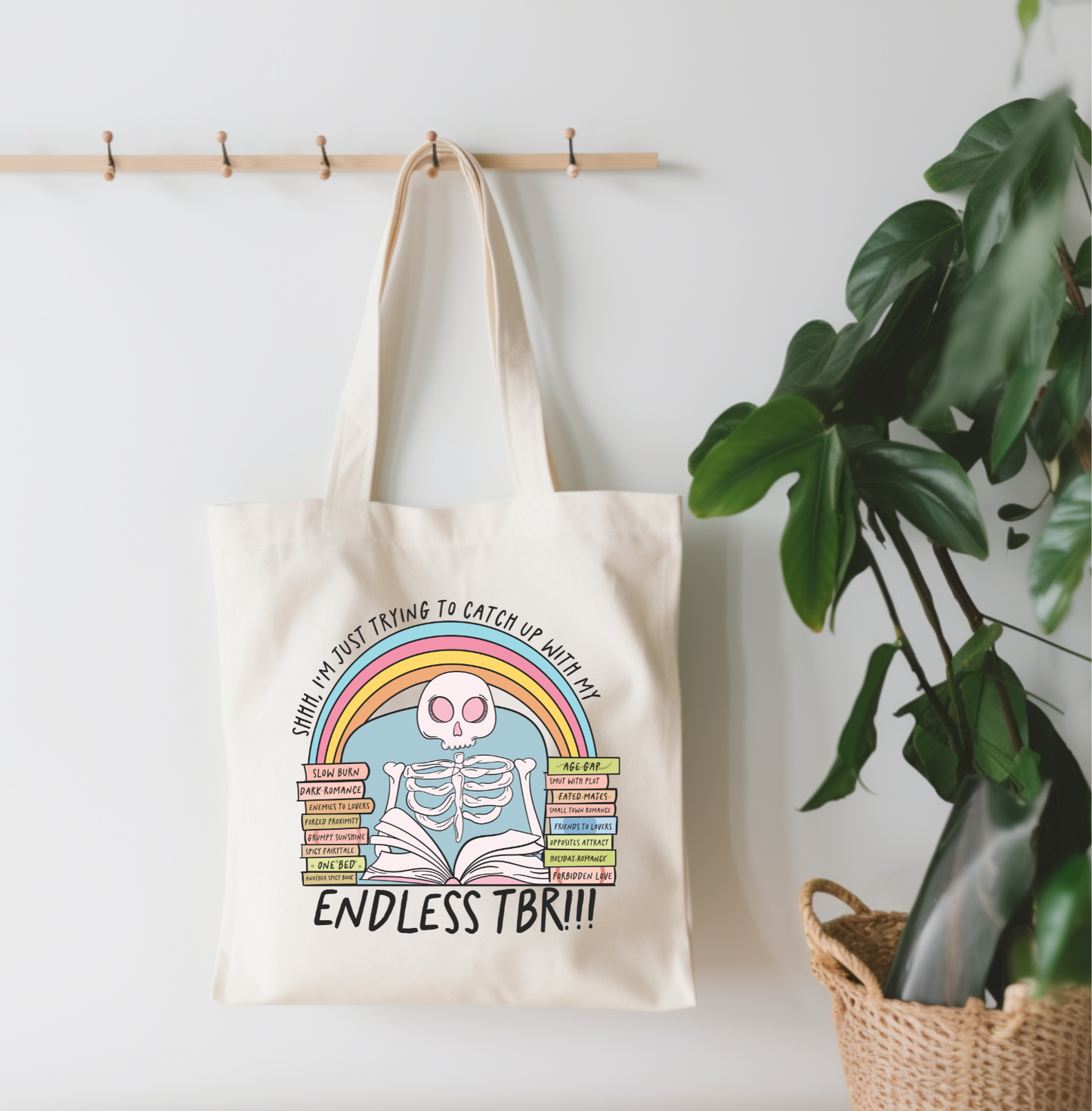 Endless TBR Canvas Tote Bag