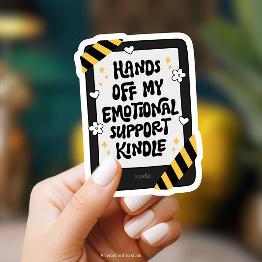 Emotional Support Kindle Sticker