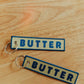 Butter Embroidered Keychain