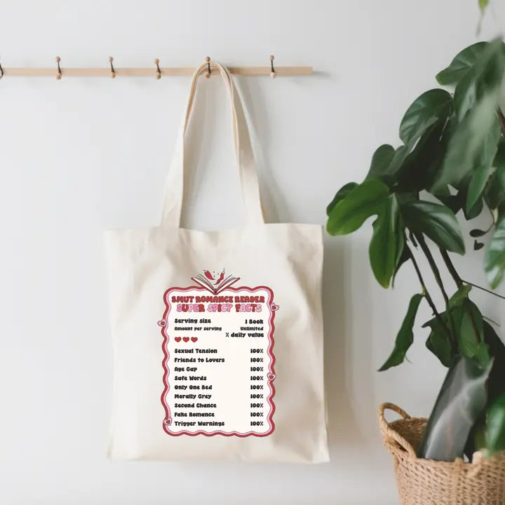 Spicy Reader Super Spicy Facts Small Canvas Tote Bag