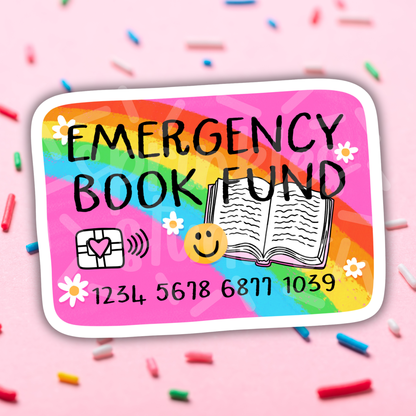 Emergency Book Fund Vinyl Sticker