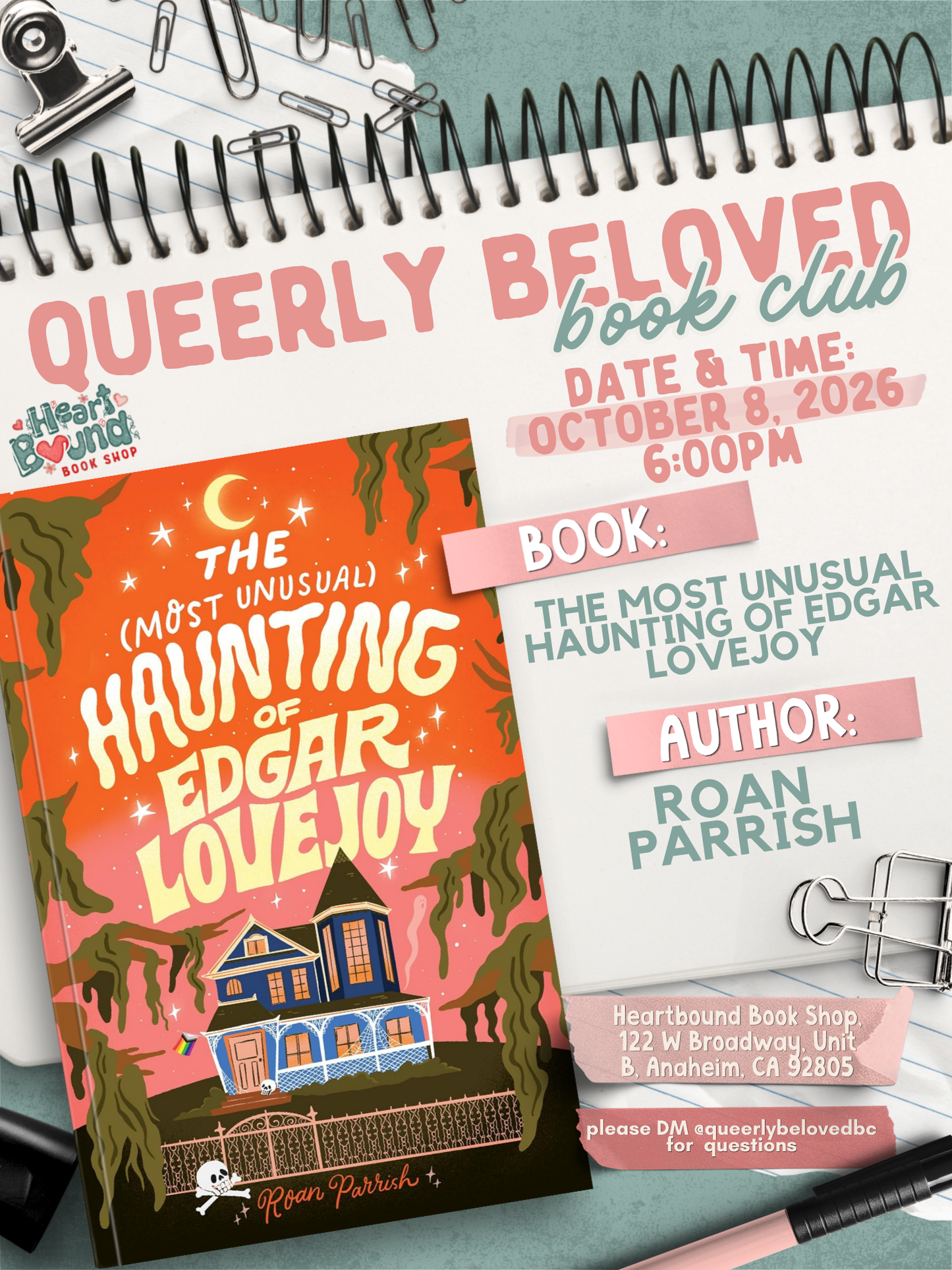 Queerly Beloved Book Club: The Most Unusual Haunting of Edgar Lovejoy