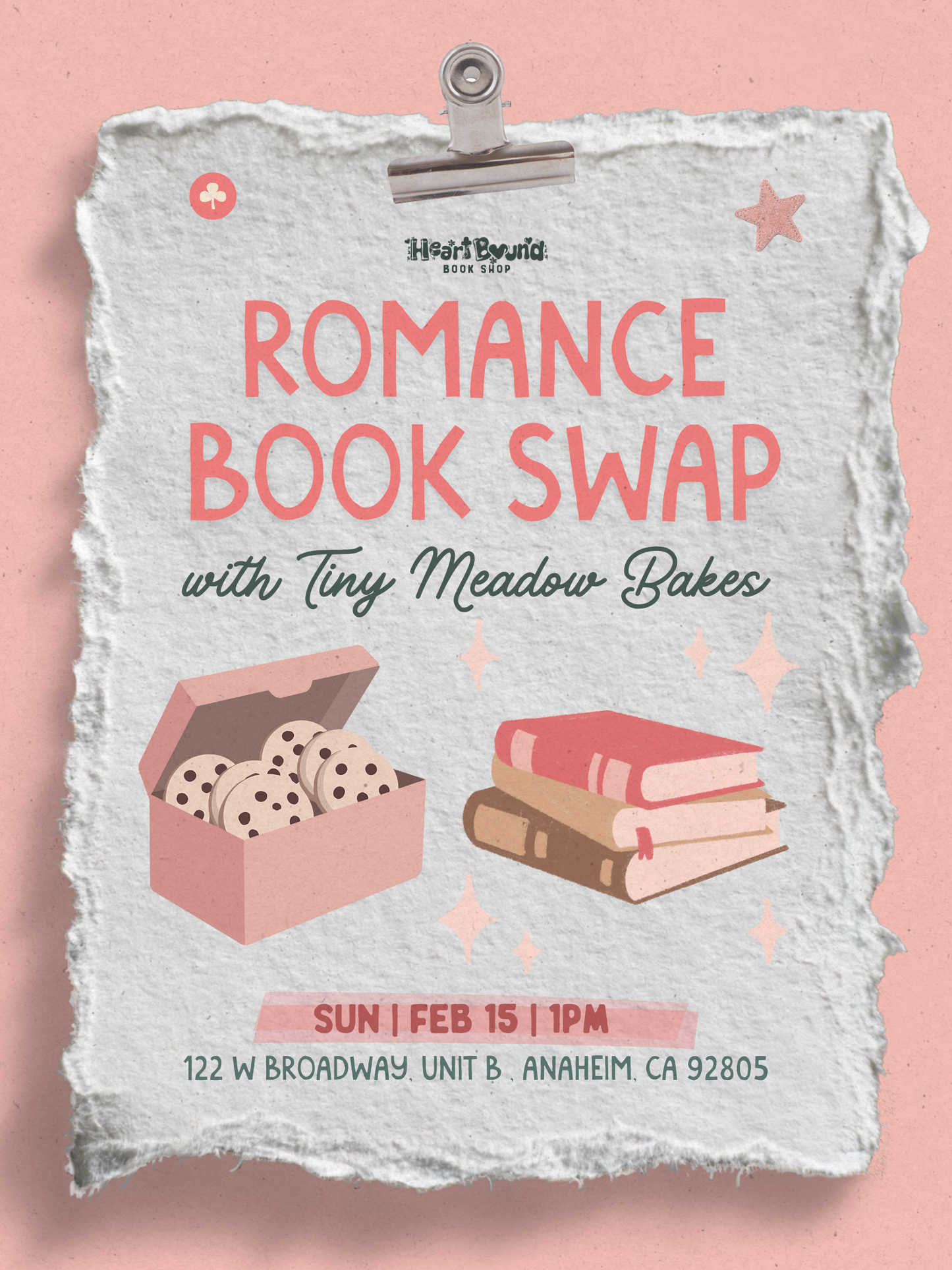 Romance Book Swap with Tiny Meadow Bakes